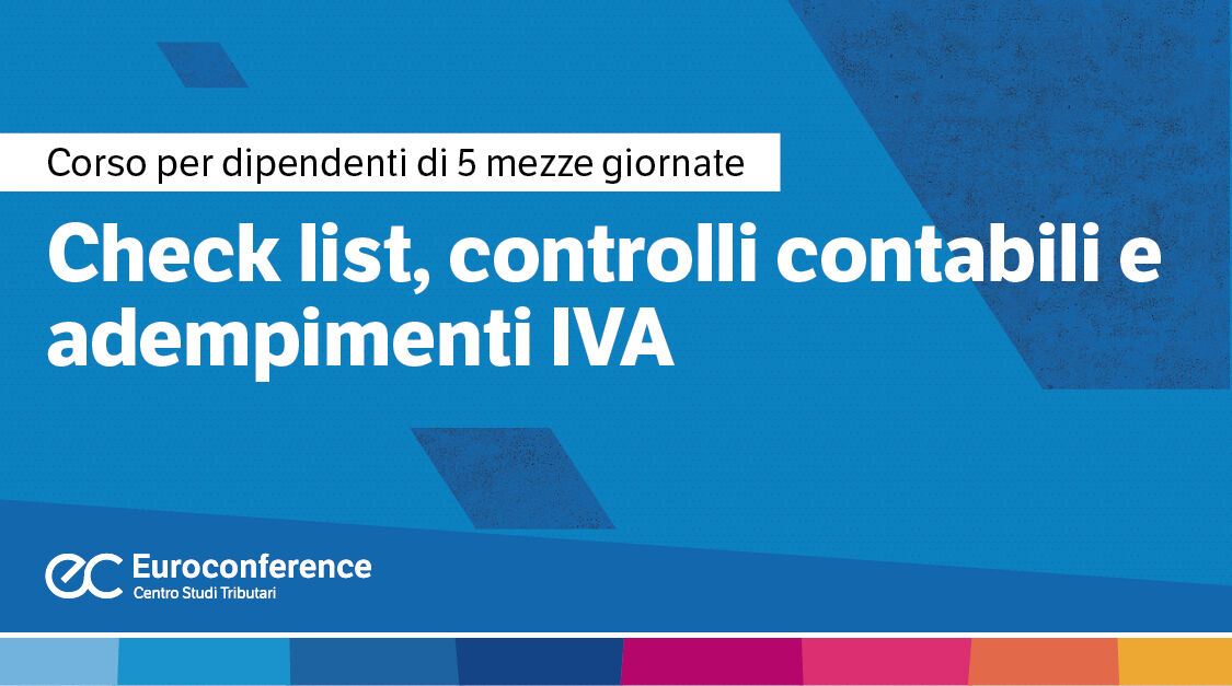 Immagine Check list, controlli contabili, adempimenti IVA | Euroconference