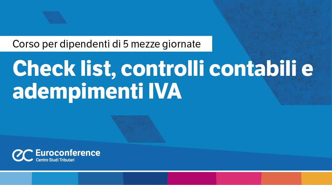 Immagine Check list, controlli contabili, adempimenti IVA | Euroconference