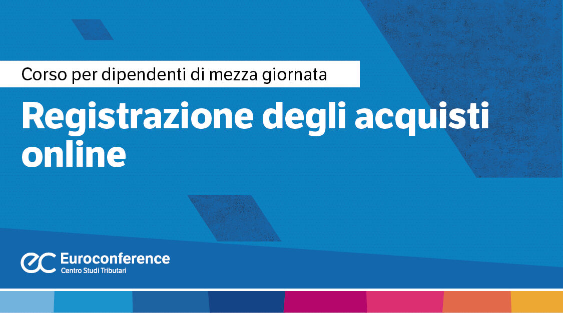 Immagine Registrazione degli acquisti online | Euroconference