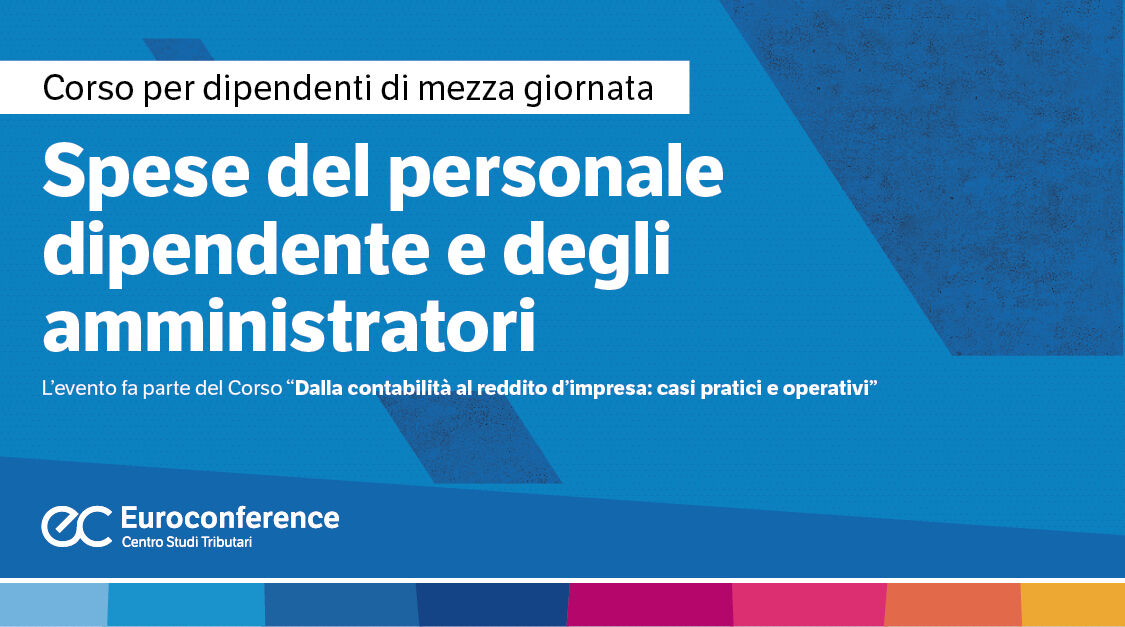 Immagine Spese del personale dipendente e degli amministratori | Euroconference