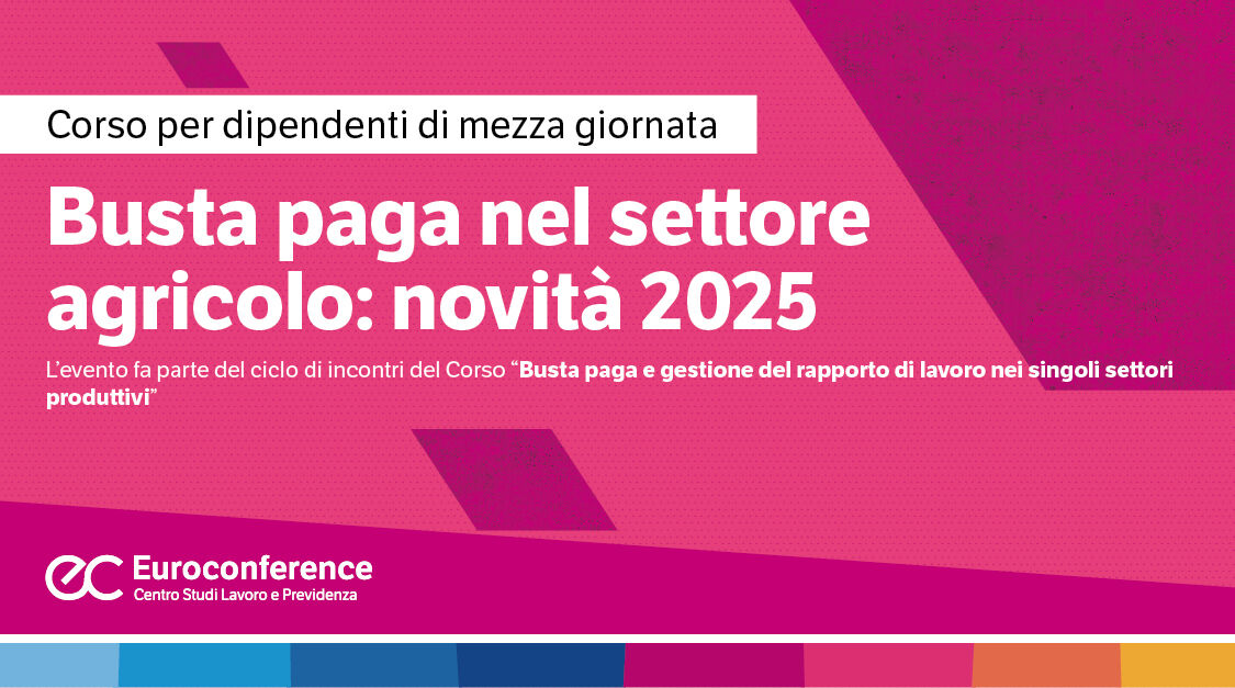 Immagine Busta paga nel settore agricolo | Euroconference